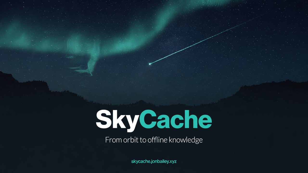 SkyCache — From orbit to offline knowledge